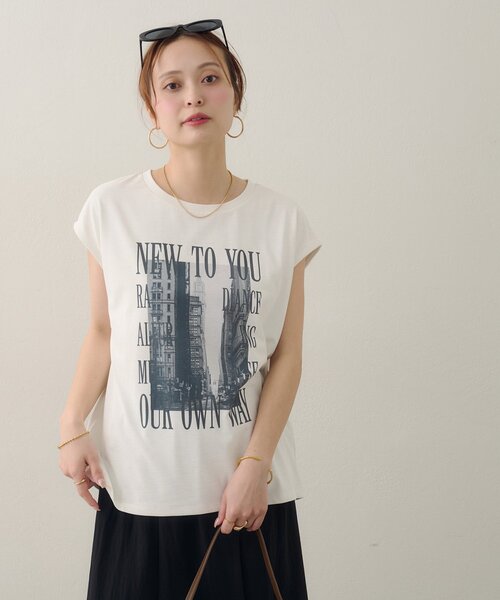 セール WEB限定 新色追加 アソート箔プリントTシャツ Tシャツ カットソー DISCOAT ディスコート のファッション通販