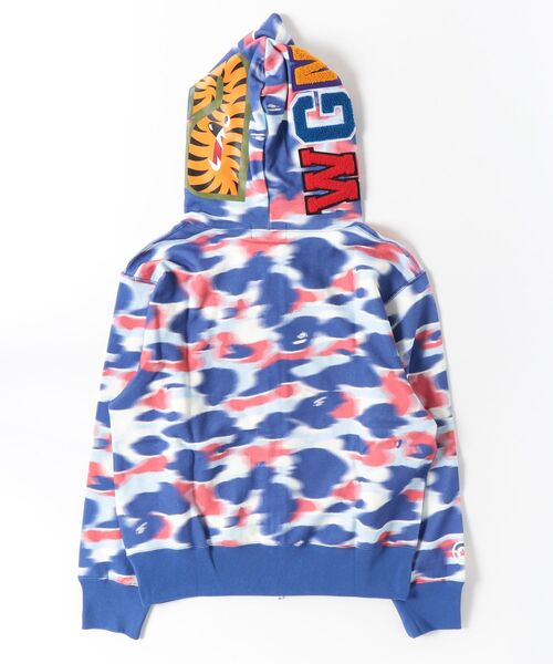 パーカー SCREEN CAMO SHARK FULL ZIP HOODIE レディースの画像