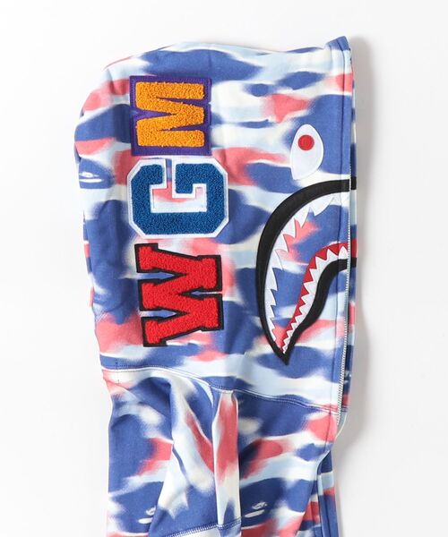 パーカー SCREEN CAMO SHARK FULL ZIP HOODIE レディースの画像