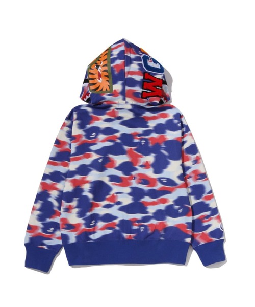 パーカー SCREEN CAMO SHARK FULL ZIP HOODIE レディースの画像