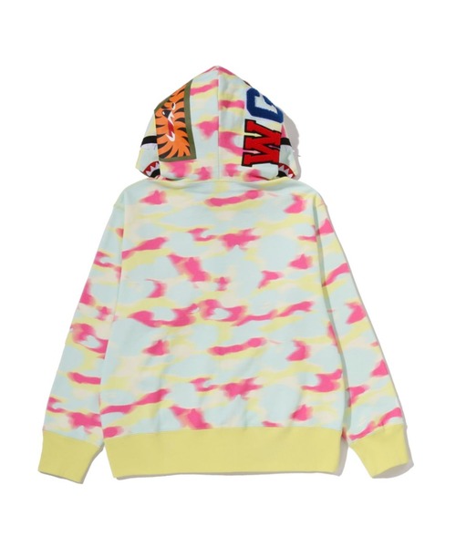 パーカー SCREEN CAMO SHARK FULL ZIP HOODIE レディースの画像