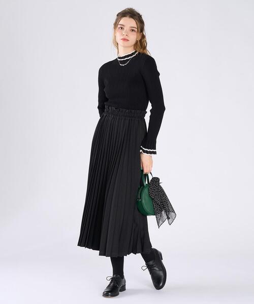 「To b. by agnes b.」 プリーツスカート 36 ブラック レディース_画像5