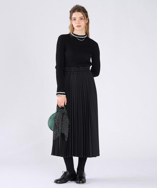 「To b. by agnes b.」 プリーツスカート 36 ブラック レディース_画像7