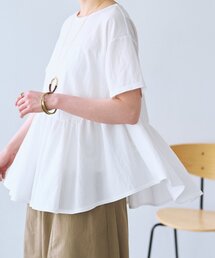 BEARDSLEY（ビアズリー） tシャツ 半袖 ギャザーペプラムTee