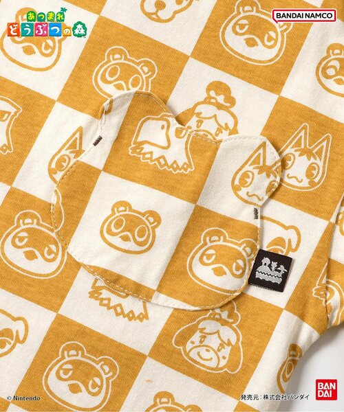 BREEZE（ブリーズ） tシャツ あつまれ どうぶつの森 総柄ポケットT