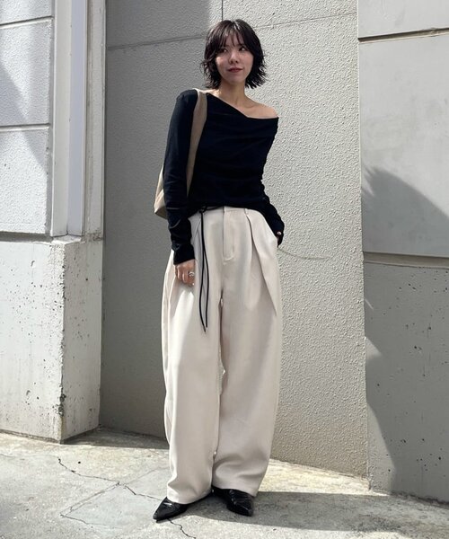 「goocy」 パンツ FREE アイボリー レディース_画像2