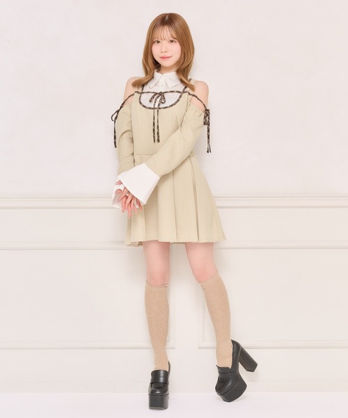 「apres jour」 長袖ワンピース X-LARGE ブラック レディース_画像6