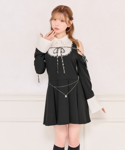 「apres jour」 長袖ワンピース X-LARGE ブラック レディース_画像7
