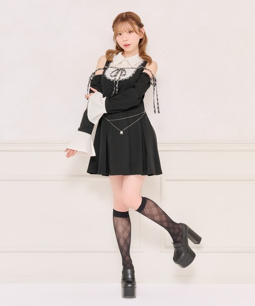 「apres jour」 長袖ワンピース X-LARGE ブラック レディース_画像8