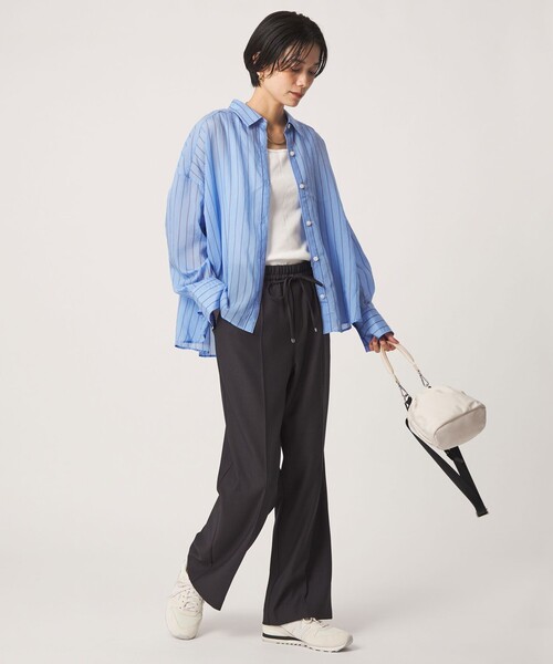 【極美品】green label relaxing ニーハイフレアパンツ デニム green label relaxing（グリーンレーベルリラクシング） ワイドパンツ