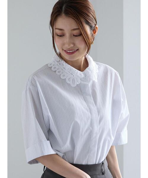 「Te chichi」 半袖ブラウス F サックスブルー レディース_画像4
