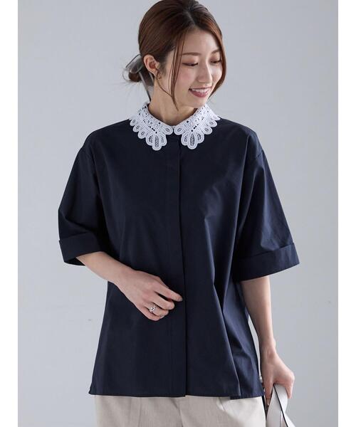 「Te chichi」 半袖ブラウス F サックスブルー レディース_画像9