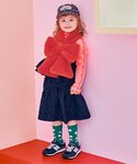 マフラー ファーリボンマフラー キッズ 子供 女の子の詳細画像1