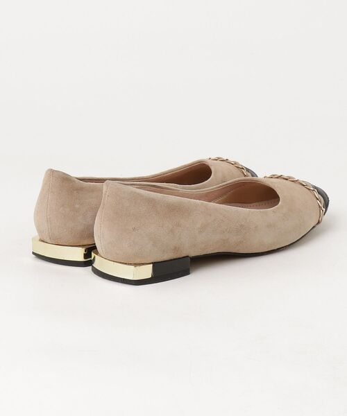 「Mode et Jacomo」 フラットパンプス 23cm ベージュ レディース_画像2