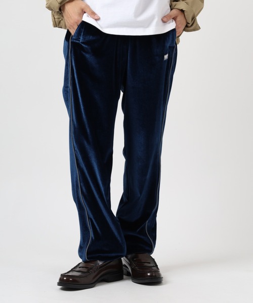 PRO CLUB ベロア トラックパンツ ネイビー M PRO CLUB（プロクラブ） パンツ PRO CLUB VELOUR TRACK PANT サイド