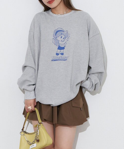 「RePRODUCTION LABEL」 長袖カットソー FREE ピンク レディース_画像2