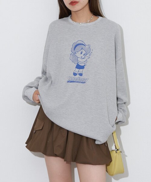 「RePRODUCTION LABEL」 長袖カットソー FREE ピンク レディース_画像3