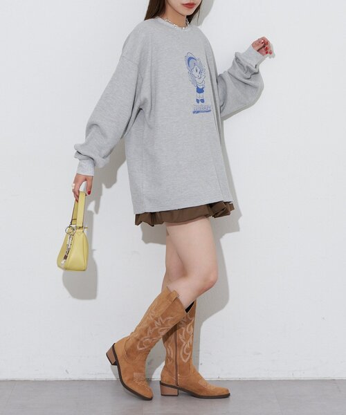 「RePRODUCTION LABEL」 長袖カットソー FREE ピンク レディース_画像9
