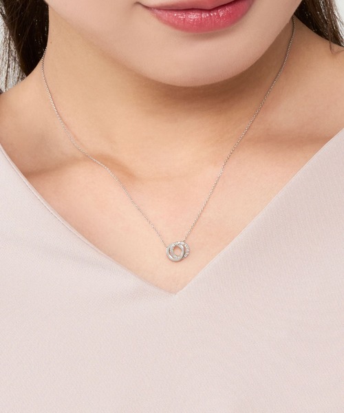 VENDOME AOYAMA ネックレス プラチナ ダイヤモンドキャトル