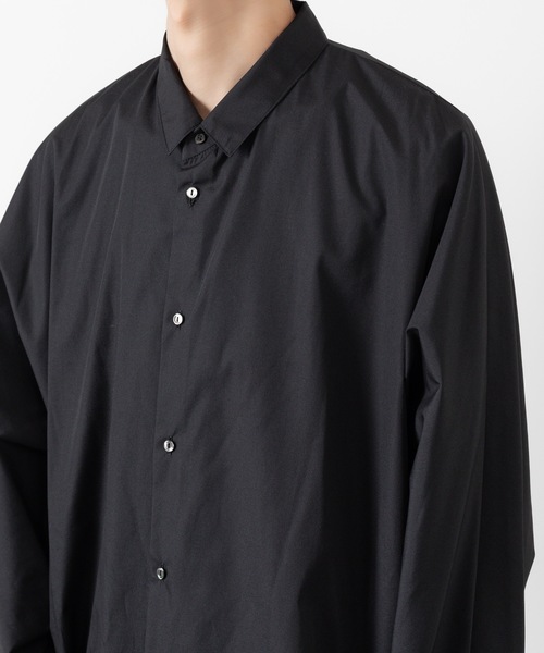 新品未使用　DOLMAN SLEEVE SHRITブラック　ドルマン　シャツ ATO シャツ DOLMAN SLEEVE BIG SILHOUETTE SHIRT メンズ
