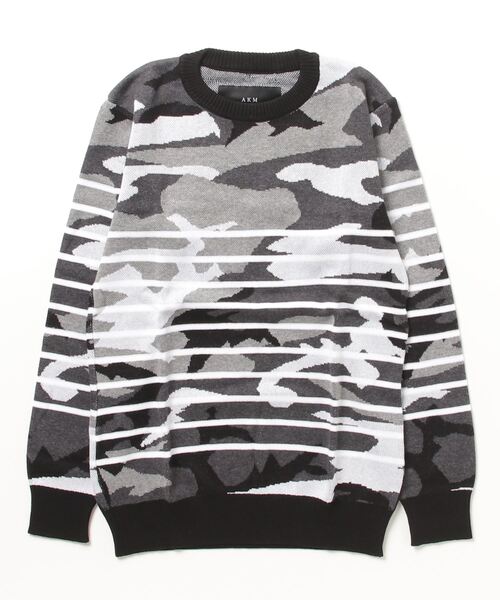 ニット CAMO BORDER CREW