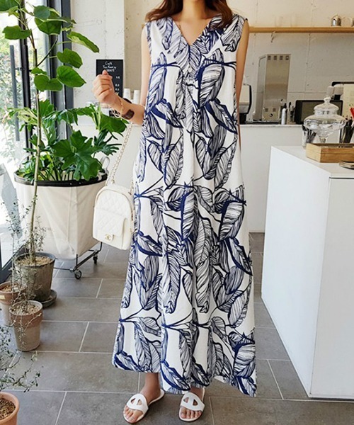 ワンピース ボタニカル柄 Aラインフレア ワンピース Zozotown Paypayモール店 通販 Paypayモール