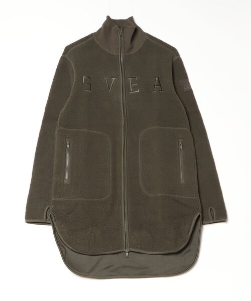 トレーナー スウェット SVEA WOMENS. Long Pile Zip Sweat / スヴェア ロングパイル ジップ スウェット レディース