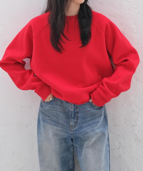 AKTE（アクテ） トレーナー スウェット ラグランスリーブスウェット