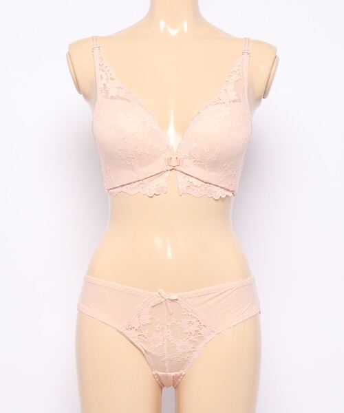 ２点セットSALE★ ブラジャー＆ショーツ Lace Ladies ブラジャー ショーツセット フロントホックブラ