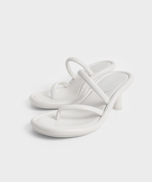 CHARLES ＆ KEITH サンダル チューブラーヒール トングサンダル