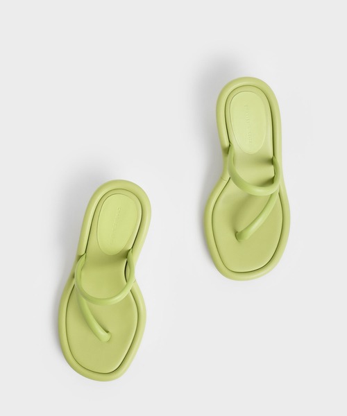CHARLES ＆ KEITH サンダル チューブラーヒール トングサンダル