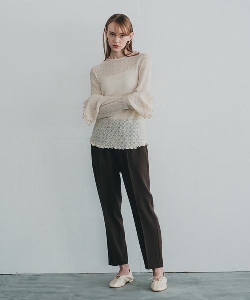 WHYTO（ホワイト） パンツ 「WHYTO. / ホワイト」CENTER PRESS TROUSER