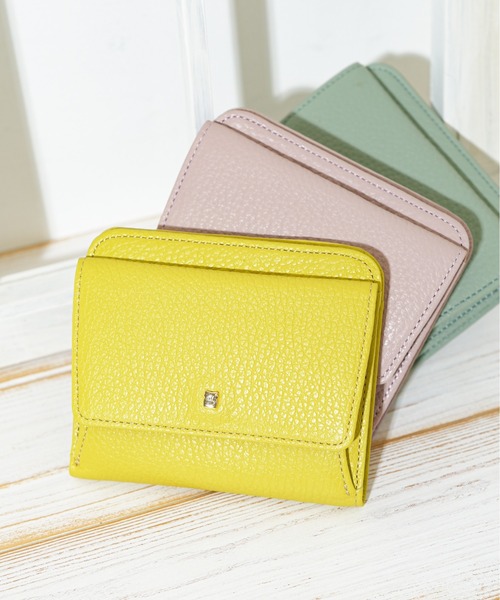 efffy（エフィー） 財布 二つ折り財布 イタリア製牛革 レディース