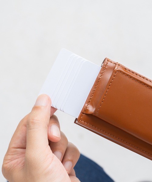 MURA（ムラ） 財布 RFIDスキミング防止 コードバン調牛本革 三つ折り