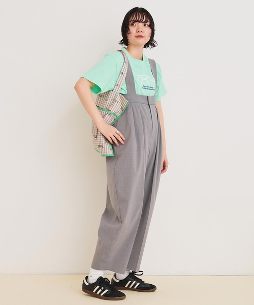 AMIE タックパンツサロペット AMIE original》タックパンツサロペット / beige | AMIE