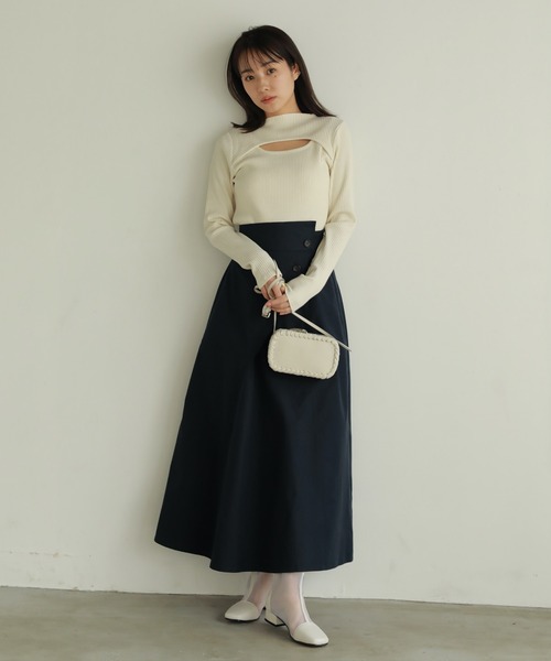 ロング スカート アシンメトリーラップスカート : ZOZOTOWN Yahoo!店