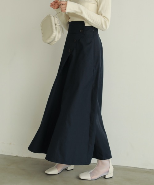 ロング スカート アシンメトリーラップスカート : ZOZOTOWN Yahoo!店
