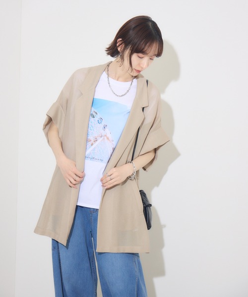 Dignite collier ブラウン テーラードジャケット SALE [30%OFF] Dignite collier (ディニテコリエ) ジャケット
