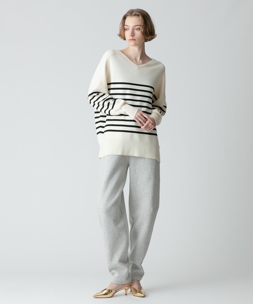 allureville / アルアバイル ウールボーダーチュニック ウールボーダーチュニック|allureville OFFICIAL SITE / ONLINE
