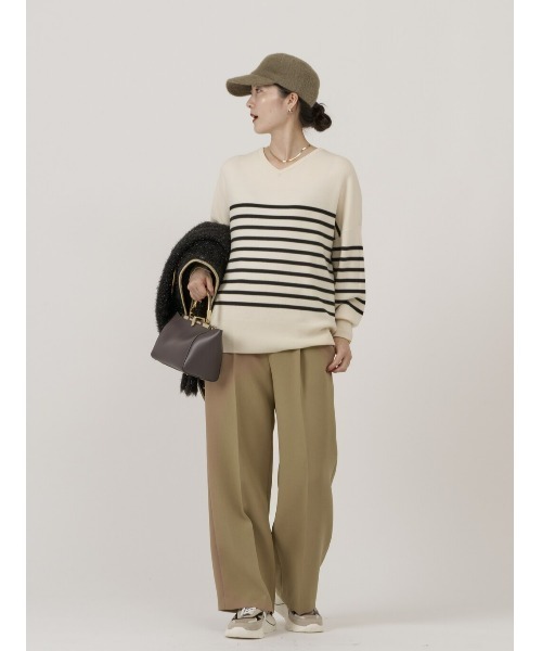 allureville / アルアバイル ウールボーダーチュニック ウールボーダーチュニック|allureville OFFICIAL SITE / ONLINE