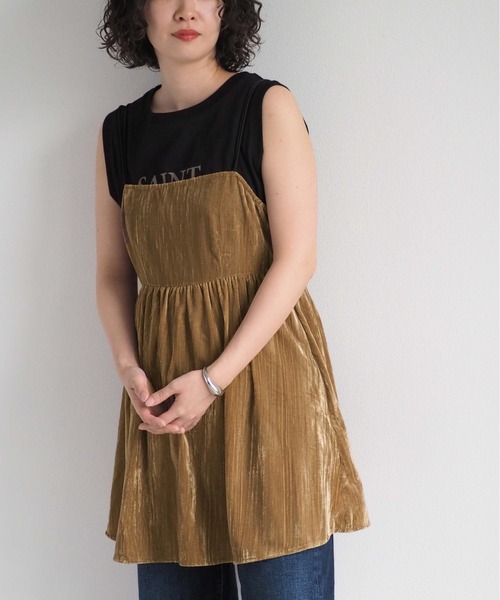 cepo チュニック バックリボンベロアミニワンピース : ZOZOTOWN Yahoo