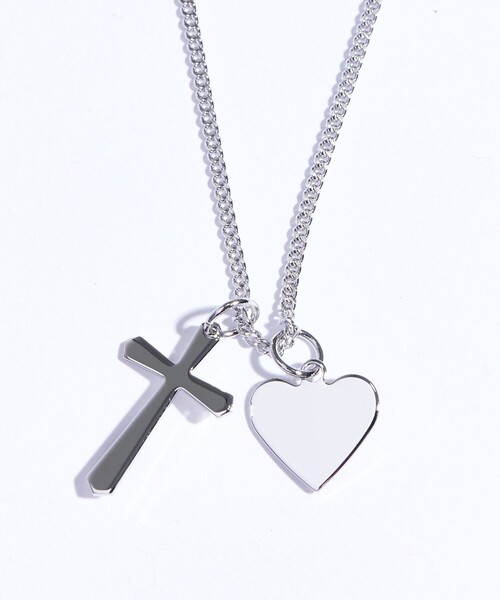 LiNoH（リノー） ネックレス 「LiNoH」HEART＆CROOS ネックレス メンズ 