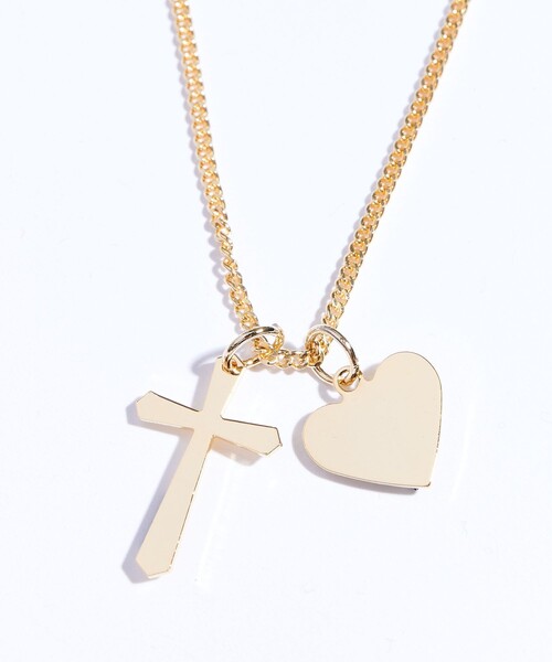 LiNoH（リノー） ネックレス 「LiNoH」HEART＆CROOS ネックレス メンズ 