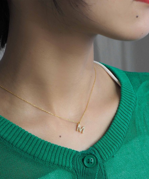 CASUCA イニシャルネックレス　M CASUCA イニシャルネックレスM