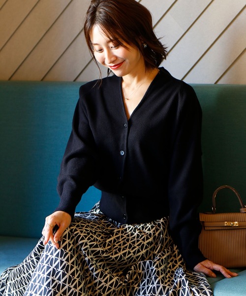tシャツ こんなの欲しかった！最高にきれいな逸品大人Vラインカーデ レディース