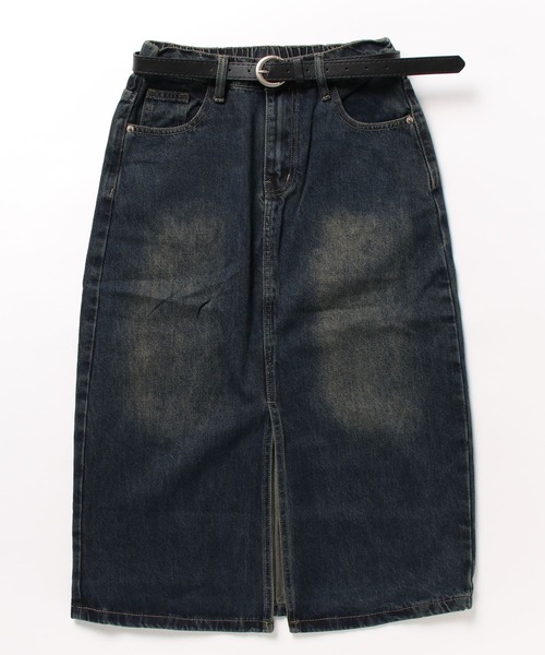 【値下げ中】ベルティカルデニムスカート 別注】Wrangler デニムスカート （デニムスカート）｜grove
