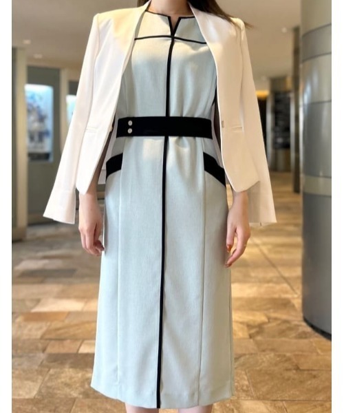 ジャケット ノーカラージャケット ハイツイストジャケット レディースの画像