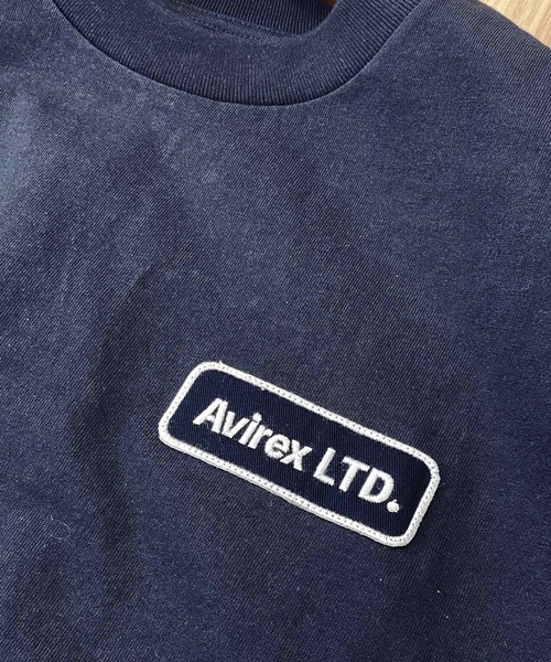 AVIREX アヴィレックス EMBROIDERED BLUE ANGELS 長袖Tシャツ AVIREX アヴィレックス 刺繍 長袖Tシャツ THE BLUE ANGELS