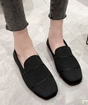 パンプス ローファーメッシュパンプス 韓国シューズの詳細画像2