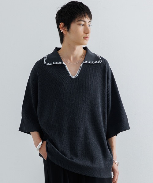 ずとまよグッズ/Knit Polo Shirts (Ivory)Mサイズ Knit Polo Shirts (Ivory) - ZUTOMAYO MART